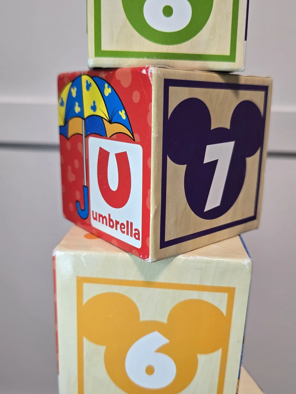 Melissa & Doug Mickey Alphabet Block Bag - Regular Wear See Pictures.